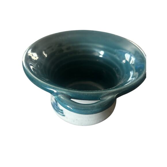 Great Bay Pottery Bowl 2007 One Handle Snowman Image Country Farmhouse - Picture 3 of 8